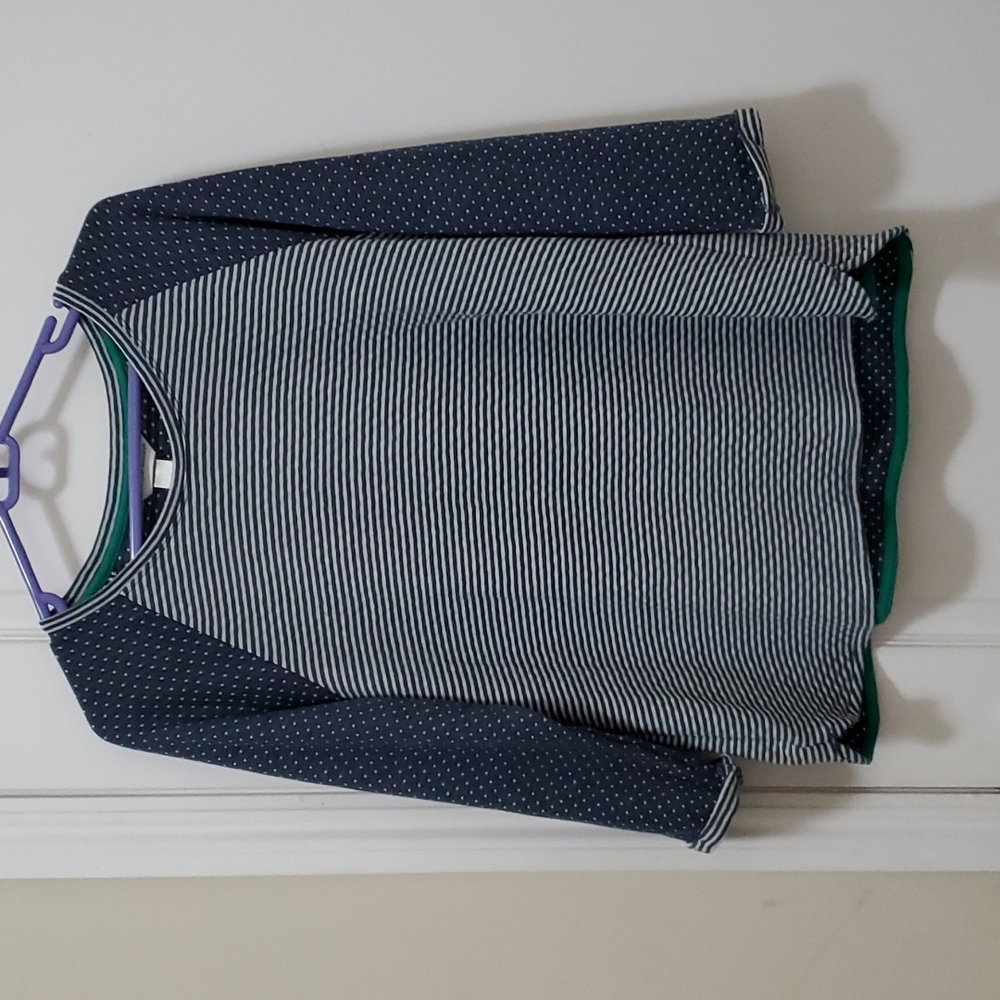 CHRISTOPHER & BANKS 3/4 Sleeve Baseball Style Top Size Large